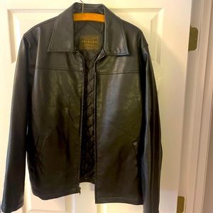 Mens leather Arizona brand jacket, size medium. Like new. Mahogany brown.